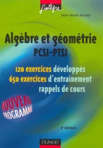 Algèbre et géométrie, PCSI-PTSI