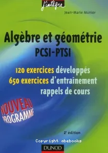 Algèbre et géométrie, PCSI-PTSI