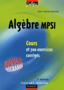 Algèbre MPSI