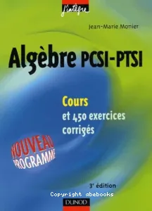 Algèbre PCSI-PTSI