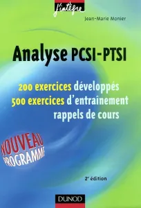 Analyse PCSI-PTSI