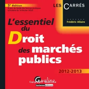 L'essentiel du droit des marchés publics