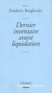 Dernier inventaire avant liquidation