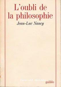 L'Oubli de la philosophie