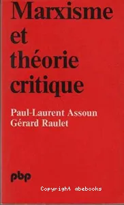 Marxisme et théorie critique