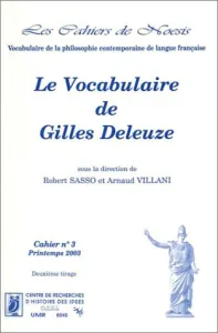 Le vocabulaire de Gilles Deleuze