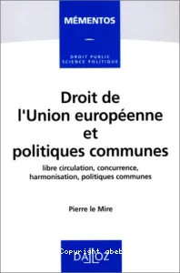 Droit de l'Union européenne et politiques communes