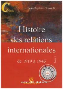 Histoire des relations internationales de 1919 à 1945