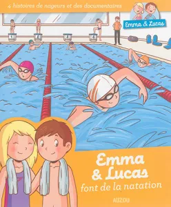 Emma et Lucas font de la natation
