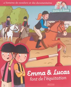 Emma et Lucas font de l'équitation