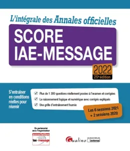 Score IAE-Message 2022