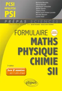 Formulaire maths, physique chimie, SII