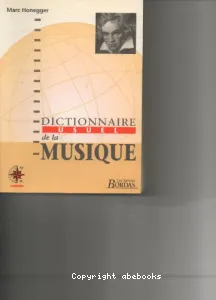Dictionnaire usuel de la musique