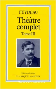 Théâtre complet tome III