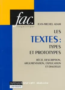Les textes: types et prototypes