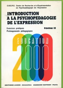 Introduction à la psychopédagogie de l'expression